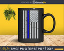 Thin Blue line Distressed US flag PATRIOTIC Independence