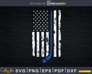 Thin Blue Line USA American Flag Police Family Hockey Svg
