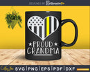 Thin Gold Line 911 Dispatchers Proud Grandma Svg Dxf Cricut