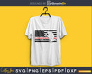 Thin Red Line American Flag Firefighter Fireman svg cricut
