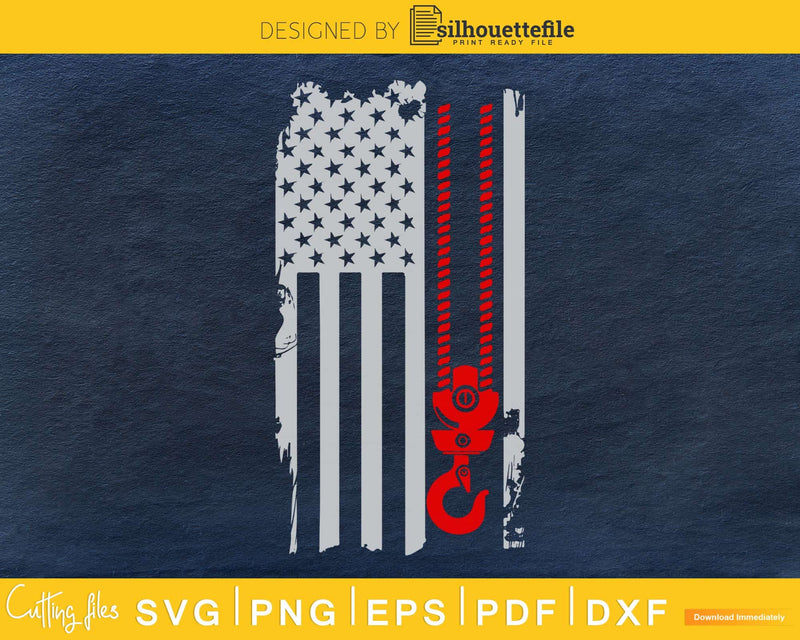 Thin Red Line Barbershop 4th of July US flag svg craft cut