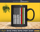 Thin Red Line Firefighter Support Autism 4th July Flag Svg