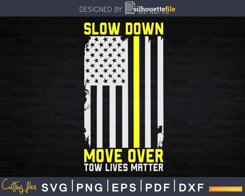 Thin Yellow Line Flag Tow Lives Matter Svg Png Dxf Cut Files