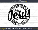 This Boy Runs On Jesus And Video Games Christian cricut svg