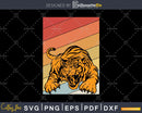 Tiger Retro vintage Style digital cut svg png printable
