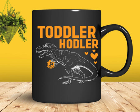 Toddler Hodler Trex Bitcoin BTC Crypto Cryptocurrency Svg