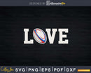 Tonga LOVE Rugby Ball Flag Fan Support Svg Silhouette Cut