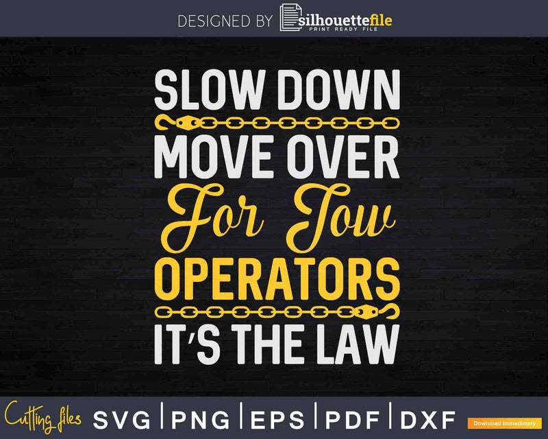 Tow Truck Driver Gifts Image Svg Png Dxf Cut Files