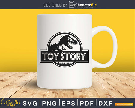 Toy Story Jurassic Park Logo SVG Cut File for Cricut &