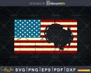 Turkey Hunting American Flag USA Hunter Dad svg cut files