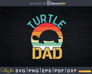 Turtle dad vintage retro father’s day Shirt Svg Files