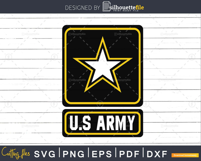 U.S Army Logo SVG Cricut Silhouette Clipart Cut File