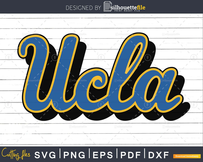 Ucla Logo svg dxf eps png cut digital file for cricut