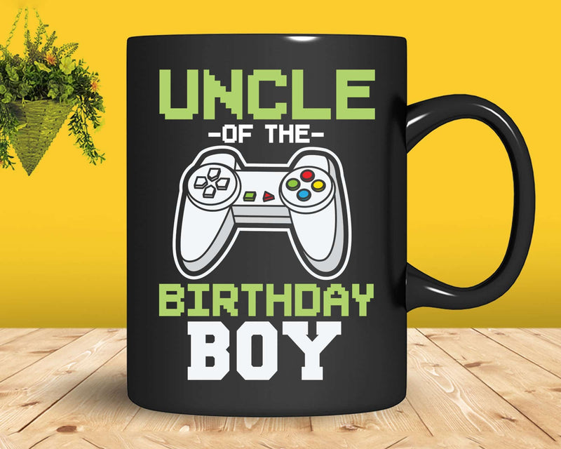 Uncle of the Birthday Boy Matching Video Game shirt svg