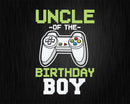 Uncle of the Birthday Boy Matching Video Game shirt svg