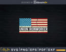 Union Ironworker American Flag Svg Png Cut File