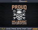 Union Millwright Proud American Worker Svg Png Cut File