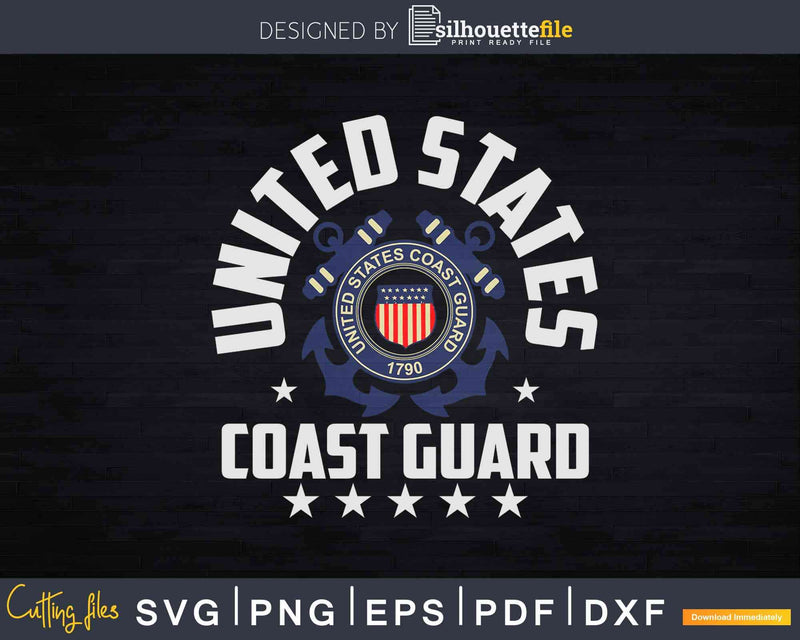 United States Coast Guard (USCG) Alumni Svg Cricut Cut Files