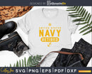 United States Navy Retired Faded Grunge Svg Dxf Png Cutting