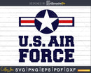 US Air Force Red line Logo svg png Cut File
