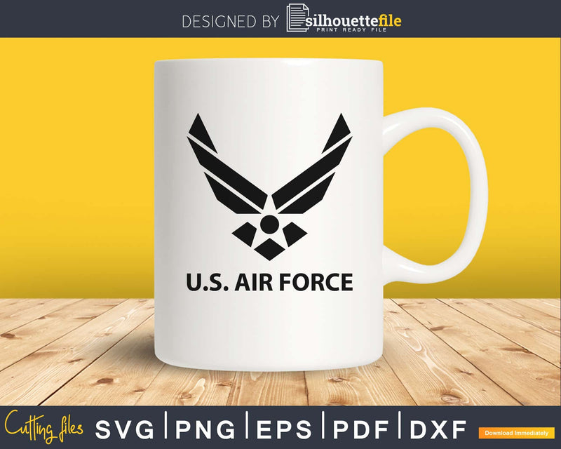 US Air Force Wing Veteran svg png eps clip art Cut File