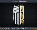 US Flag Heavy Equipment Svg Dxf Cutting Files