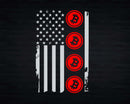 US Flag Red Bitcoin BTC Crypto Cryptocurrency Patriotic Svg