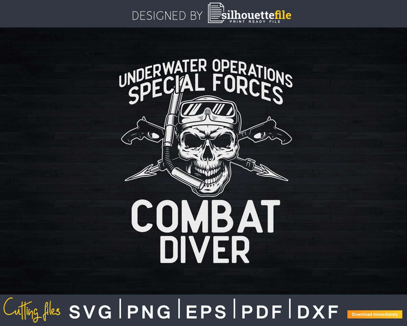 US Navy Deep Sea Diver Combat Underwater Operations Scuba