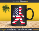 USA Flag Bigfoot Sasquatch Sticker SVG PNG dxf Silhouette