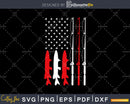 USA Flag Fishing Dad Grandpa Gift Vintage svg printable cut