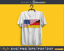 USA Germany Dual Flag Sticker svg cricut png digital files