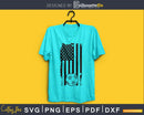 USA Soccer Flag Distressed Grunge svg cricut digital