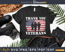 Veterans Day I Wear Red Poppy Flower Thank You American Svg