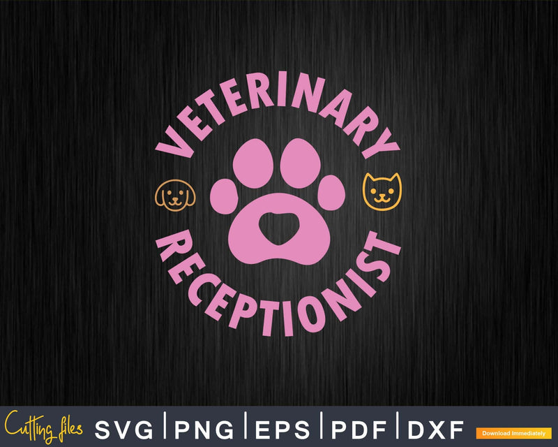 Veterinary Receptionist Medicine Vet Technician Svg Png