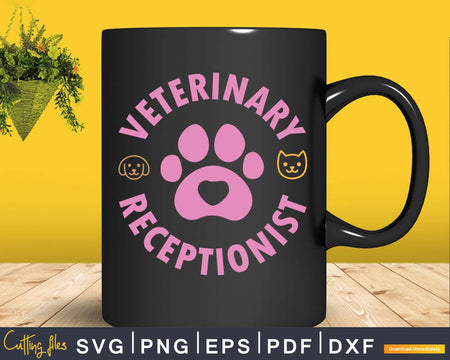 Veterinary Receptionist Medicine Vet Technician Svg Png