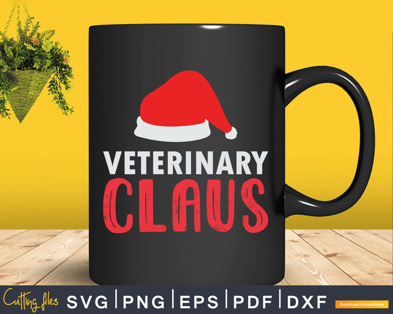 Veterinary Santa Claus Christmas Svg Png Graphic T-shirt