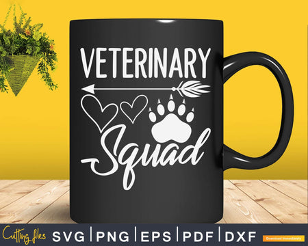 Veterinary Squad Svg Png Graphic T-shirt Designs