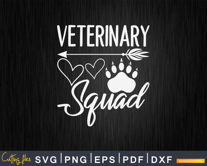 Veterinary Squad Svg Png Graphic T-shirt Designs