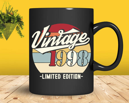 Vintage 1998 Limited Edition Birthday T-shirt SVG Bundle