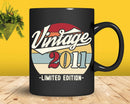 Vintage 2011 Limited Edition Birthday T-shirt SVG Bundle