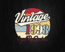 Vintage 24th Birthday 1998 Original Parts Some Wear Svg Png