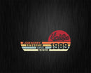 Vintage 33rd Birthday Legendary Awesome Epic Since 1989 Svg