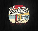 Vintage 45th Birthday 1977 Original Parts Some Wear Svg Png