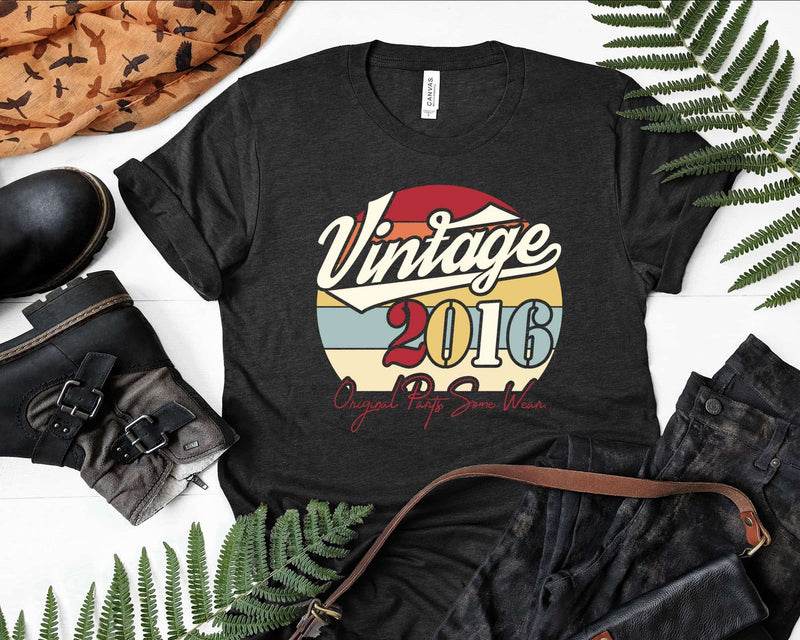 Vintage 6th Birthday 2016 Original Parts Some Wear Svg T