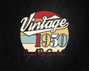 Vintage 72nd Birthday 1950 Original Parts Some Wear Svg Png