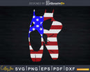 Vintage American Flag Ballerina Dancing Svg T-shirt Designs