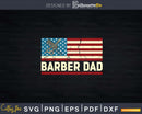 Vintage Barber Dad American USA Flag Svg Png Files