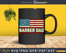 Vintage Barber Dad American USA Flag Svg Png Files