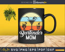 Vintage Bartender Mom Retro Sunset Funny Bartending Png Dxf