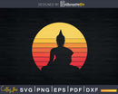 Vintage Buddha Buddhism Zen Spiritual Yoga Meditation Svg